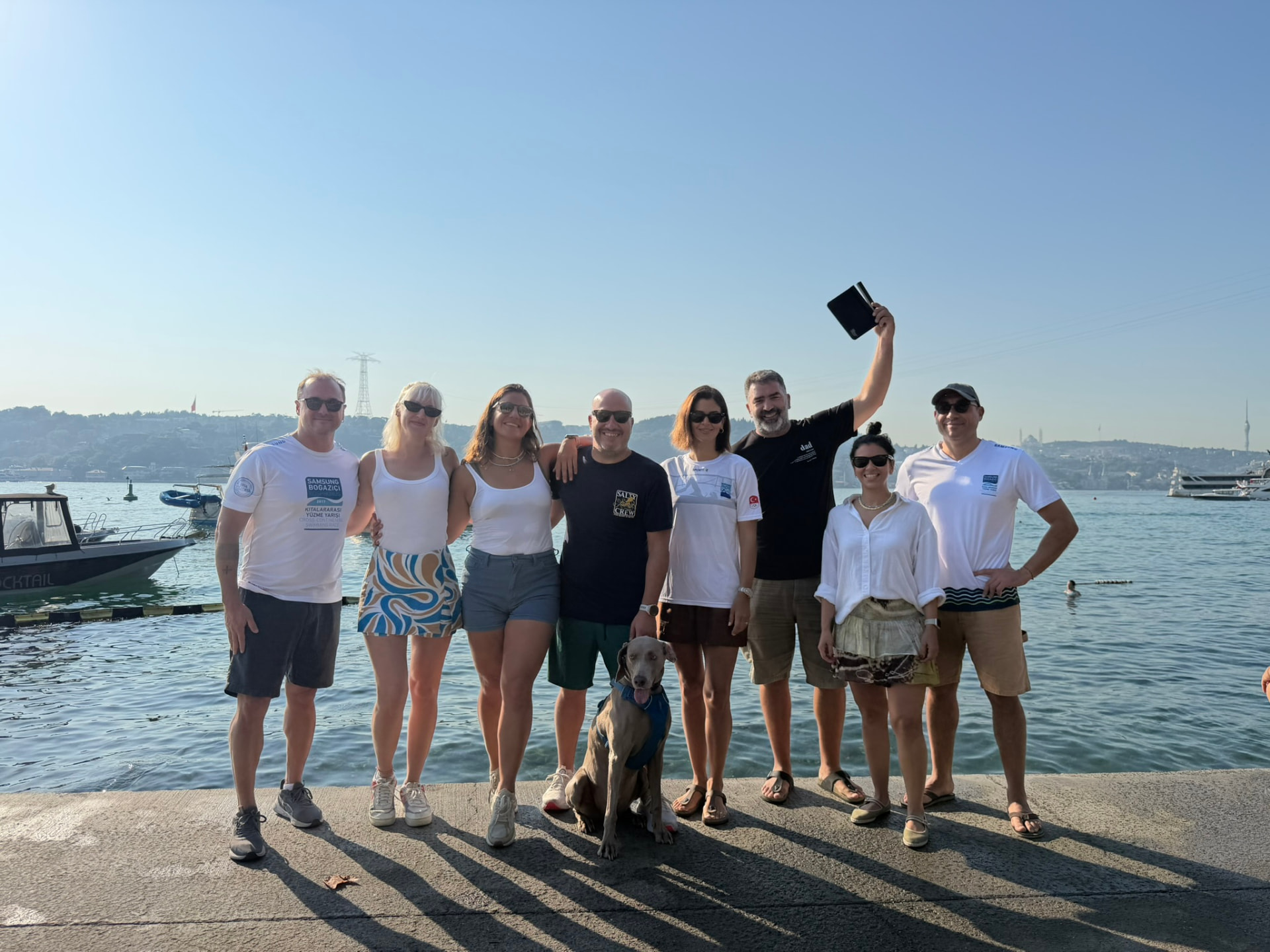 Bebek Swimming Club members by the Bosphorus