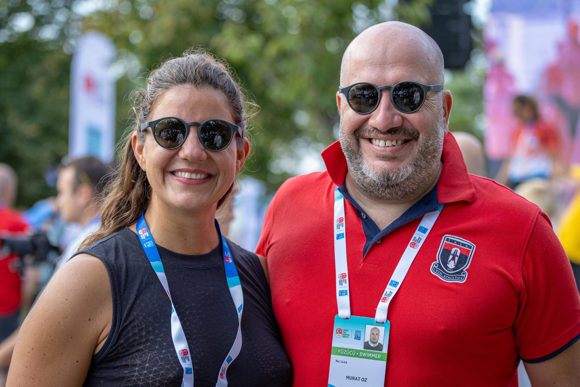 Yasemin and Murat at the Bosphorus race